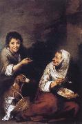 Bartolome Esteban Murillo Boys laugh at woman Germany oil painting artist